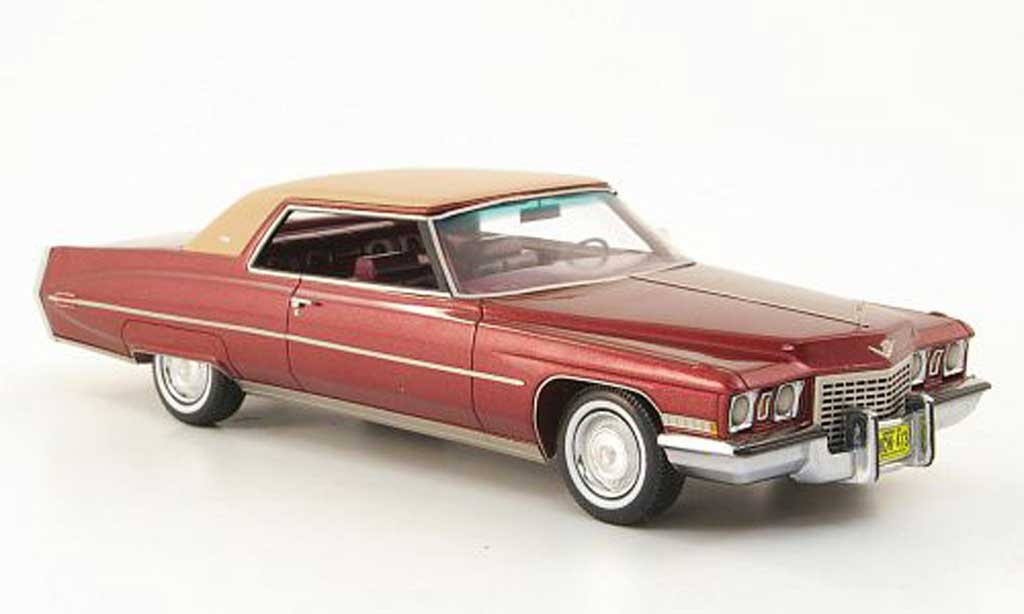 Cadillac Deville 1972 1/43 American Excellence 1972 Coupe rosso/marronee limited edition modellino in miniatura