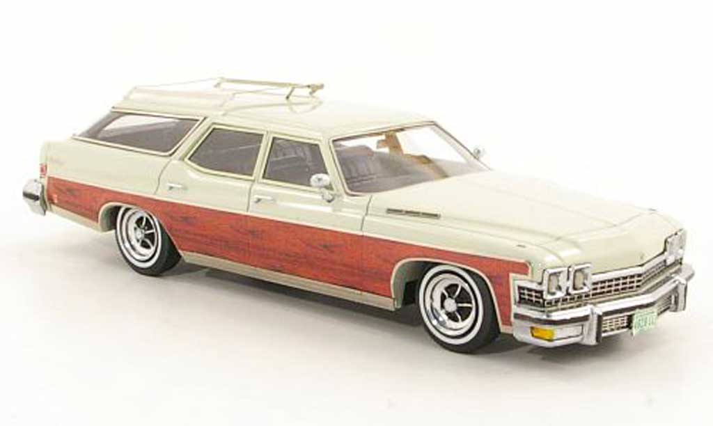 Buick Le Sabre 1/43 American Excellence Estate Wagon beige/Holz limited edition 1974 modellino in miniatura