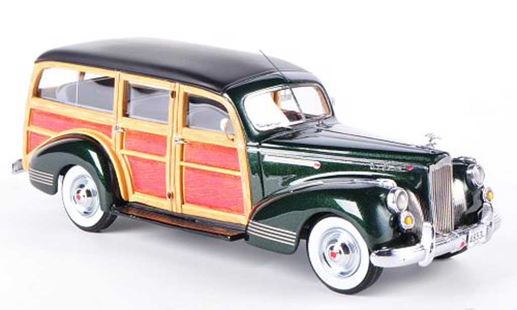Packard 110 1/43 American Excellence Deluxe Wagon grun/Holzoptik limitierte Auflage 500 Stuck 1941 modellino in miniatura