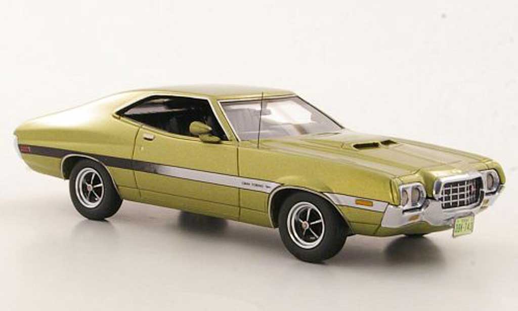 Ford Granada 1/43 American Excellence Gran Torino Sport SportsRoof grun limited edition 1972 modellino in miniatura