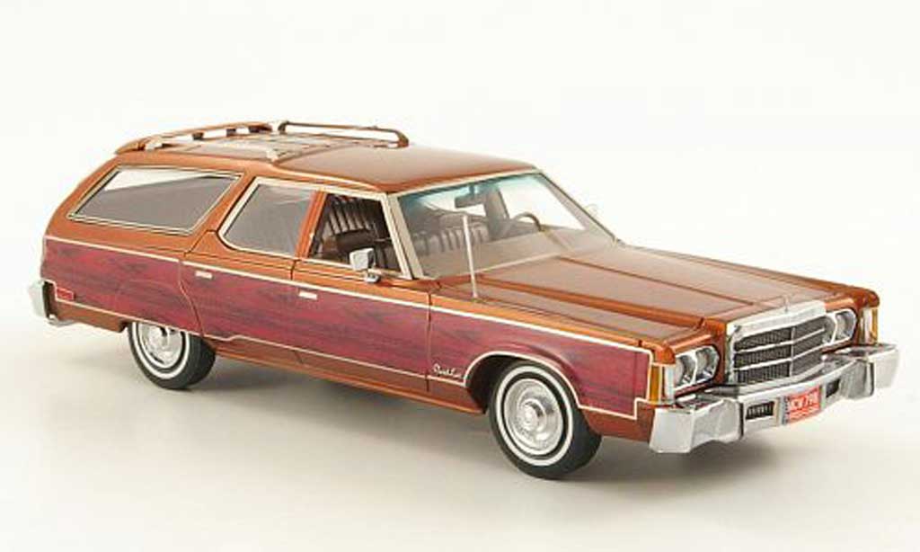 Chrysler Town & Country 1/43 American Excellence kupfer/Holzoptik limited edition 1976 modellino in miniatura