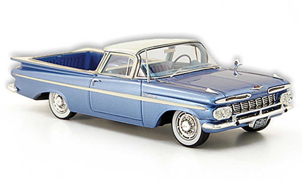 Chevrolet El Camino 1/43 American Excellence blu/bianco limited edition 1959 modellino in miniatura