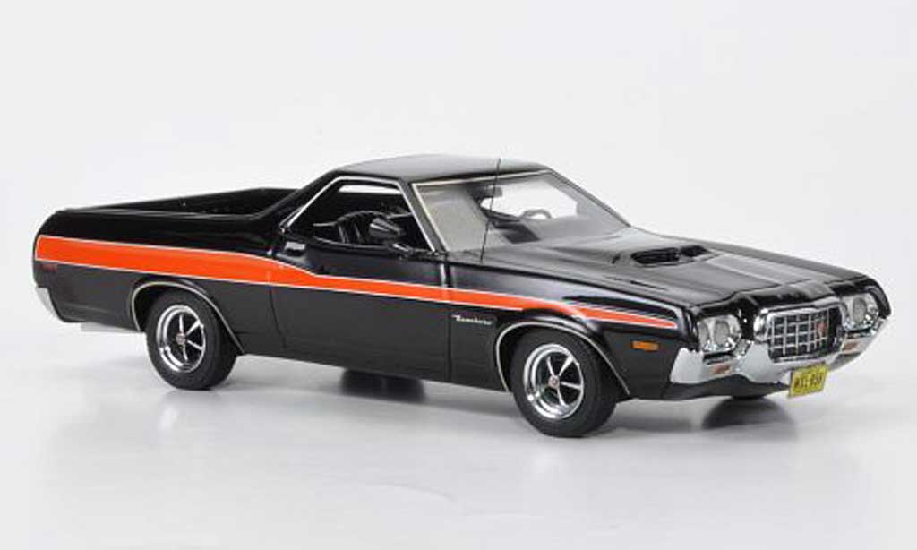 Ford Ranchero 1/43 American Excellence GT nero/orange limited edition 1972 modellino in miniatura