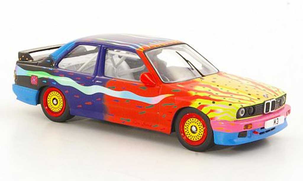 Bmw M3 E30 1/43 IXO E30 Art Car Ken Done 1990 modellino in miniatura