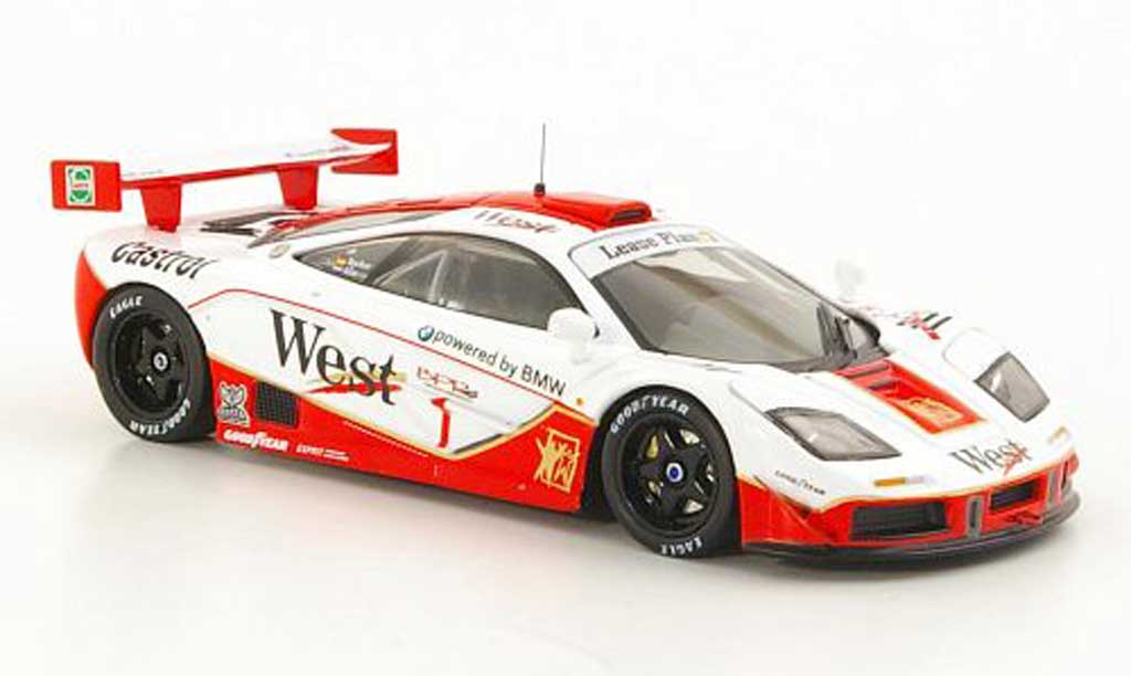 McLaren F1 1/43 IXO GTR No.1 West - Castrol T.Bscher / P.Kox 4h Spa 1996 modellino in miniatura