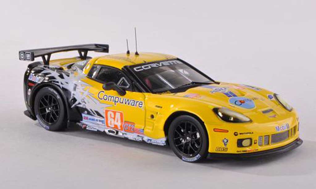 Chevrolet Corvette C6 1/43 IXO C6 No.64 Compuware 24h Le Mans 2010 Gavin/Beretta/Collard modellino in miniatura