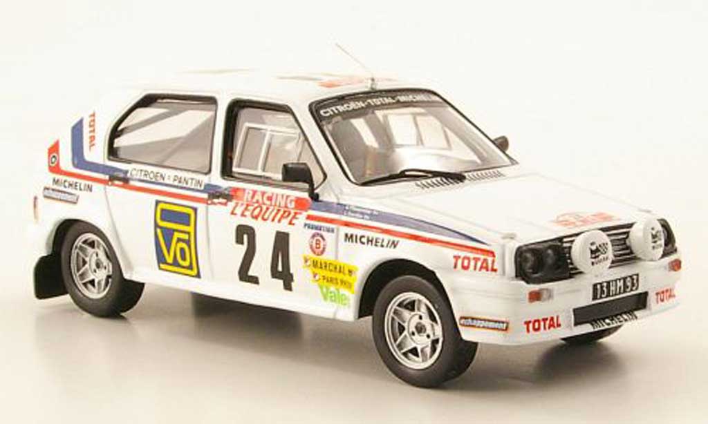 Citroen Visa 1/43 IXO Chrono No.24 Tour de Corse 1983 modellino in miniatura