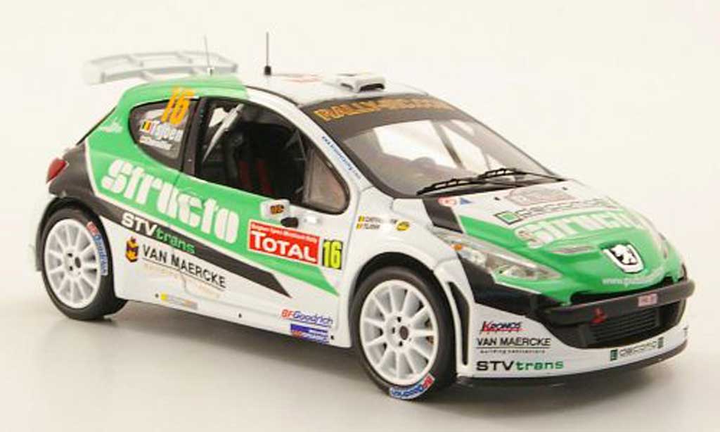 Peugeot 207 S2000 1/43 IXO S2000 No.16 Structo IRC Rally Ypern 2009 modellino in miniatura