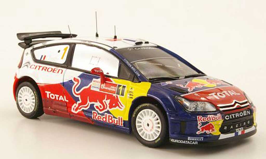 Citroen C4 WRC 2010 1/43 IXO WRC 2010 No.1 Red Bull Rally Mexiko modellino in miniatura