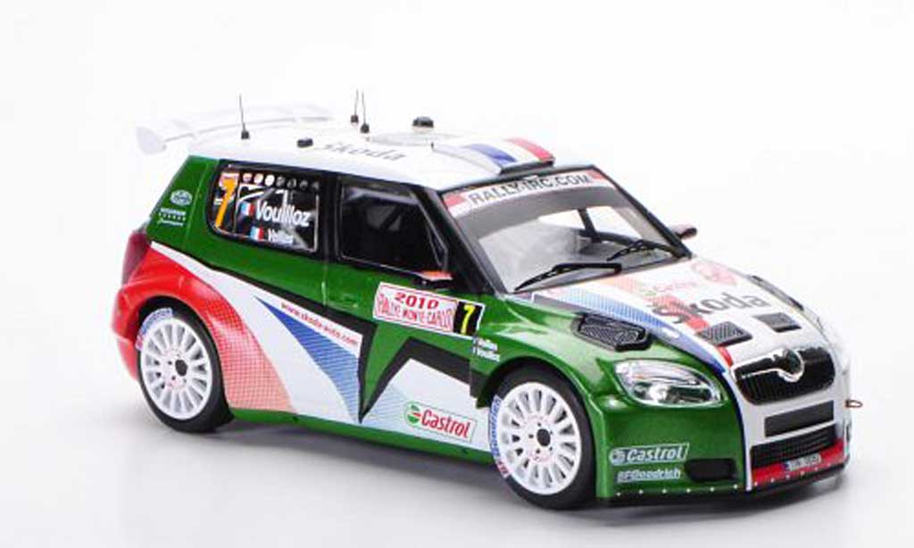 Skoda Fabia S2000 1/43 IXO S2000 No.7 N.Vouilloz / B.Veillas Rally Monte Carlo 2010 modellino in miniatura