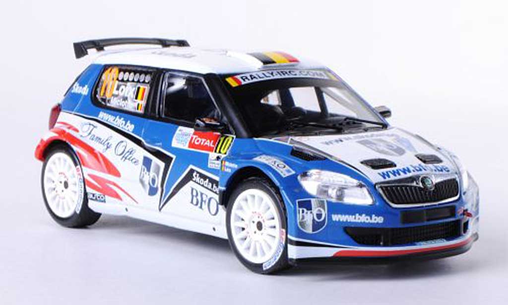 Skoda Fabia S2000 1/43 IXO S2000 No.10 BFO F.Loix / F.Miclotte Rally Ypern 2010 modellino in miniatura