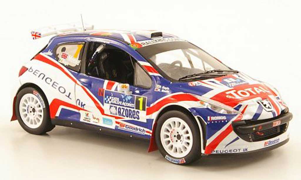Peugeot 207 S2000 1/43 IXO S2000 No.1 Total IRC Azoren Rally 2010 modellino in miniatura