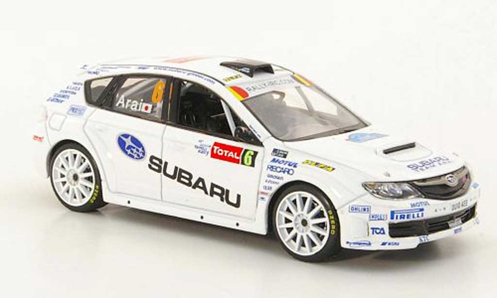 Subaru Impreza WRC 1/43 IXO WRC STI No.6 T.Arai / D.Barret Rally Ypern 2010 modellino in miniatura
