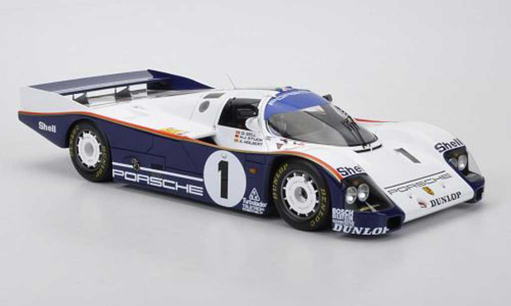 Porsche 962 1986 1/18 Spark 1986 C No.1 rojohmans D.Bell/A.Holbert/H.J.Stuck 24h Le Mans modellino in miniatura