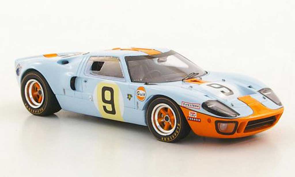 Ford GT40 1/43 Spark GT 40 No.9 Gulf P.Rodriguez / L.Bianchi Siegerfahrzeug 24h Le Mans 1968 modellino in miniatura