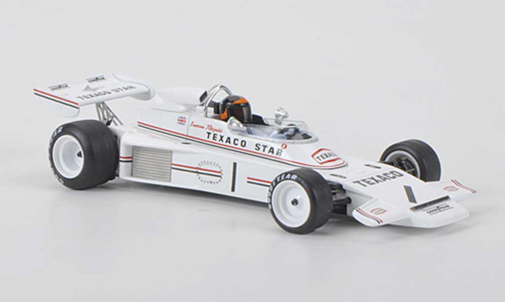 Lotus F1 1973 1/43 Spark 1973 74 No.1 Texaco E.Fittipaldi F2 Rouen 1973 modellino in miniatura