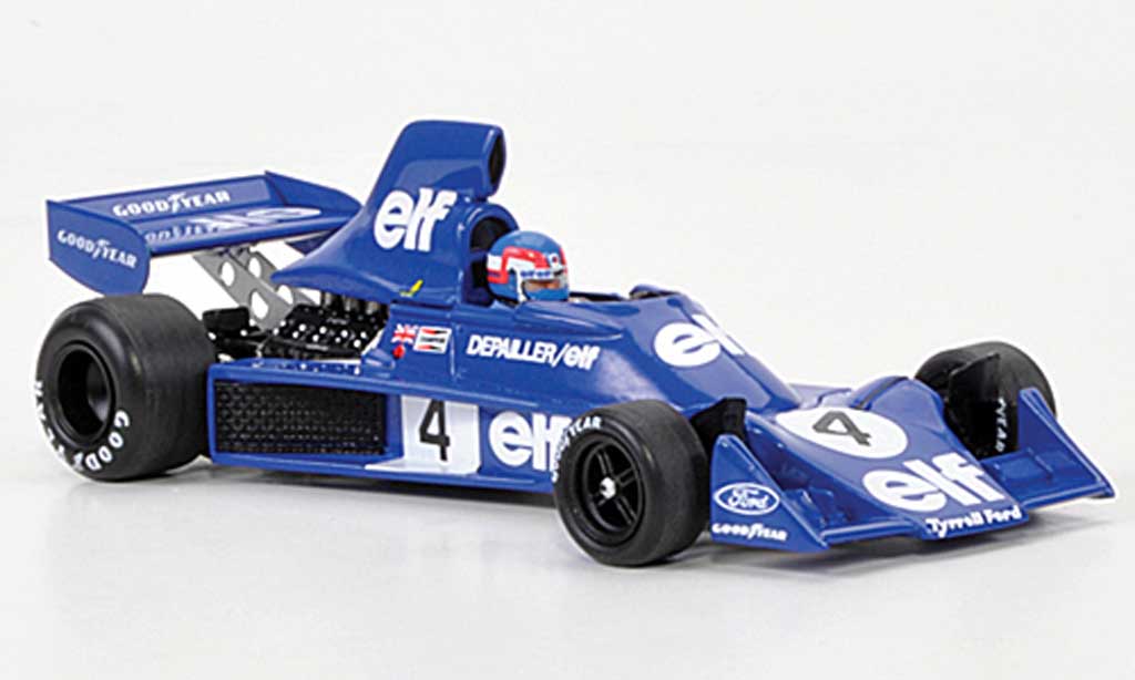 Tyrrell 007 1/43 Spark No.4 Elf P.Depailler GP Belgien 1975 modellino in miniatura