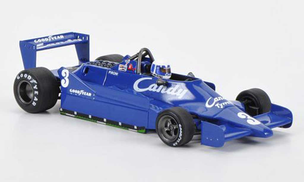 Tyrrell 009 1/43 Spark No.3 Candy D.Pironi GP Belgien 1979 modellino in miniatura