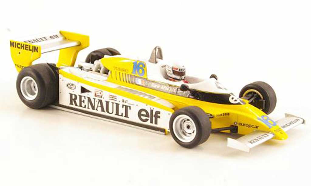 Renault F1 1980 1/43 Spark 1980 RE20 No.16 R.Arnoux GP Brasilien modellino in miniatura