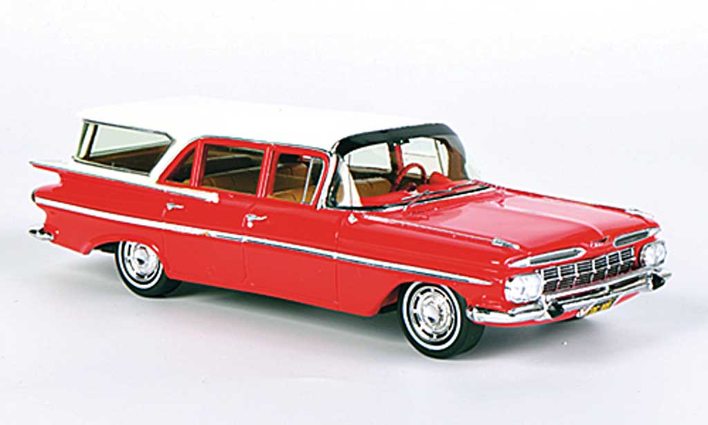 Chevrolet Impala 1959 1/43 Spark 1959 Station Wagon rosso/bianco 1959 modellino in miniatura