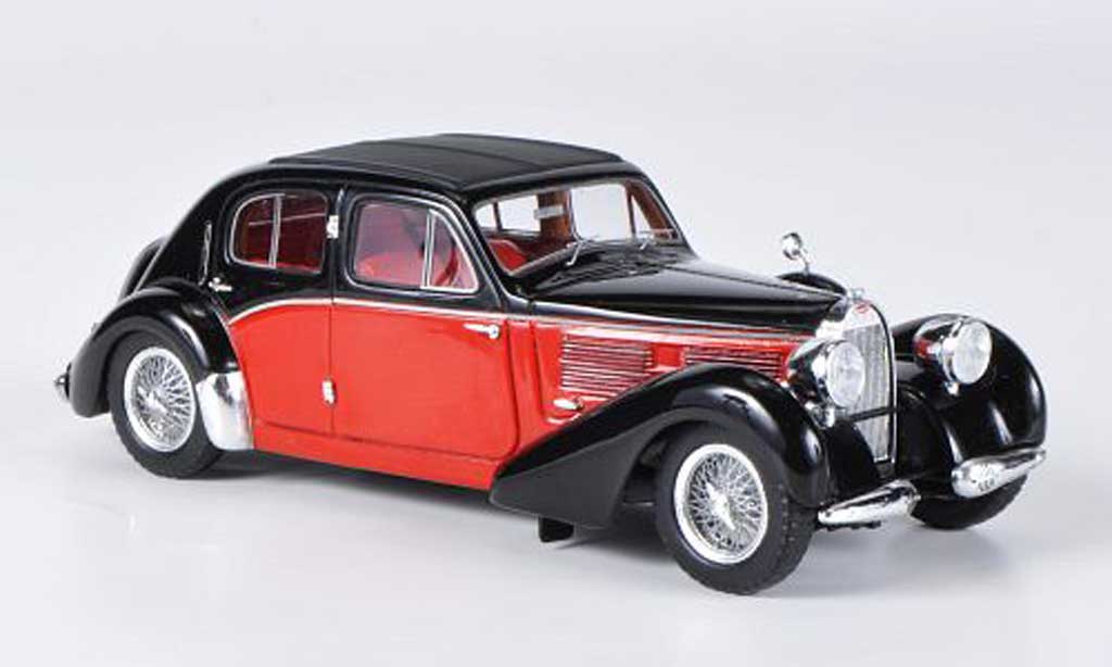 Bugatti 57 1/43 Spark Galibier nero/rosso 1939 modellino in miniatura