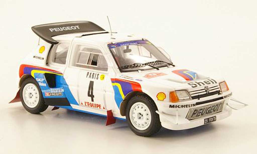 Peugeot 205 Turbo 16 1/43 Spark Turbo 16 T16 Evolution 2 No.4 Monte Carlo Rally 1986 modellino in miniatura
