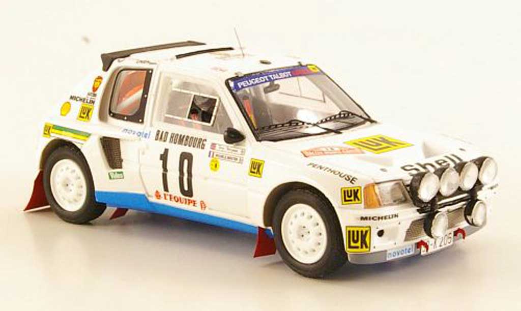 Peugeot 205 Turbo 16 1/43 Spark Turbo 16 T16 No.10 M.Mouton/T.Harryman Rally Monte Carlo 1986 modellino in miniatura