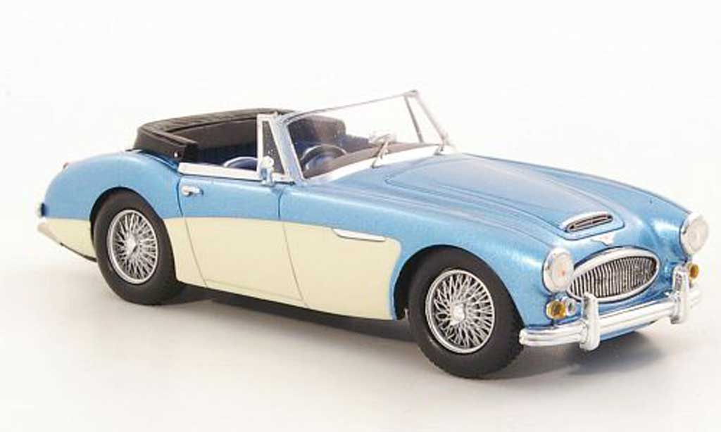 Austin Healey 3000 1/43 Spark MKIII (BJ8) blu/beige Strassenversion RHD 1965 modellino in miniatura