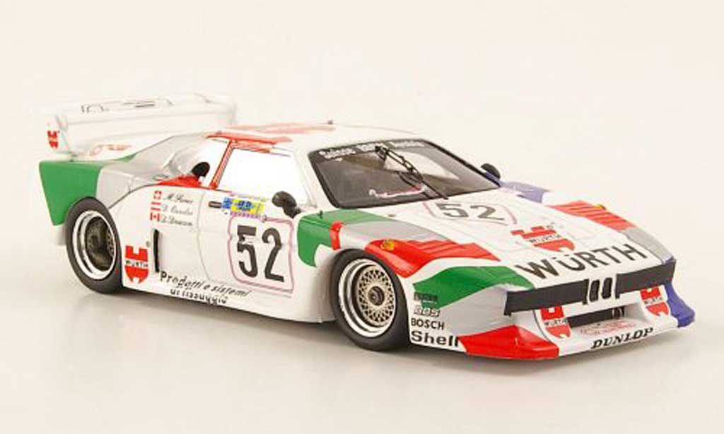 Bmw M1 1981 1/43 Spark 1981 No.52 Wurth 24h Le Mans modellino in miniatura