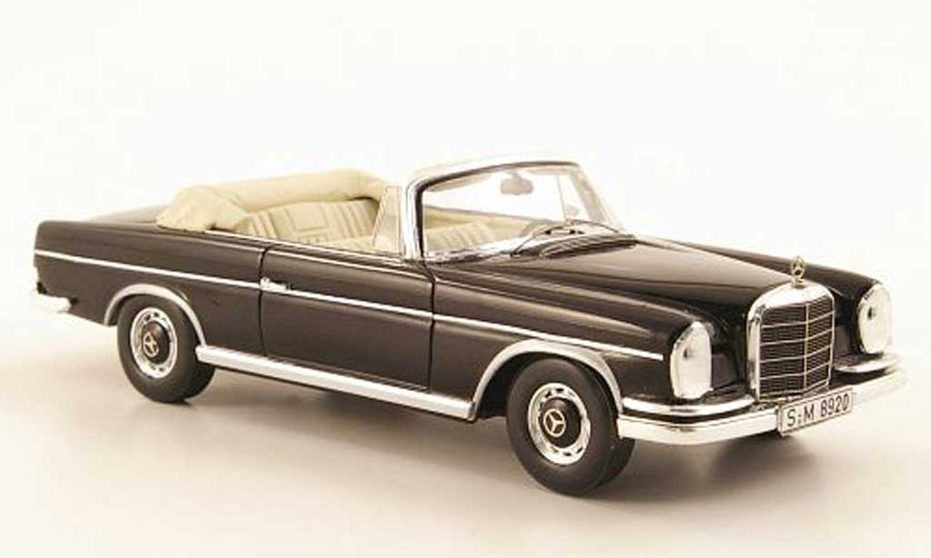Mercedes 300 SE 1/43 Spark SE SE Cabriolet (W112/3) nero 1963 modellino in miniatura