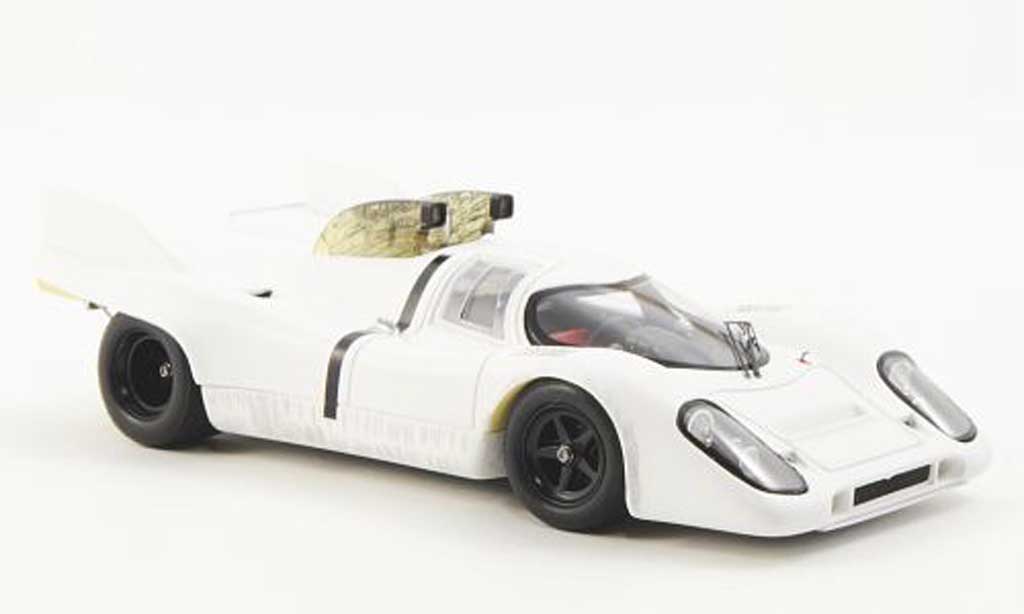 Porsche 917 1971 1/43 Spark 1971 bianco mit Schnorcufteinlass modellino in miniatura