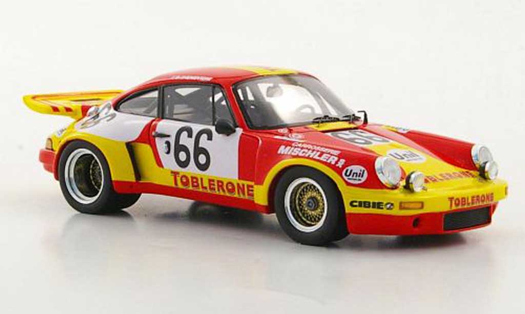 Porsche 930 1/43 Spark Carrera R No.66 Toblerone 24h Le Mans 1974 modellino in miniatura
