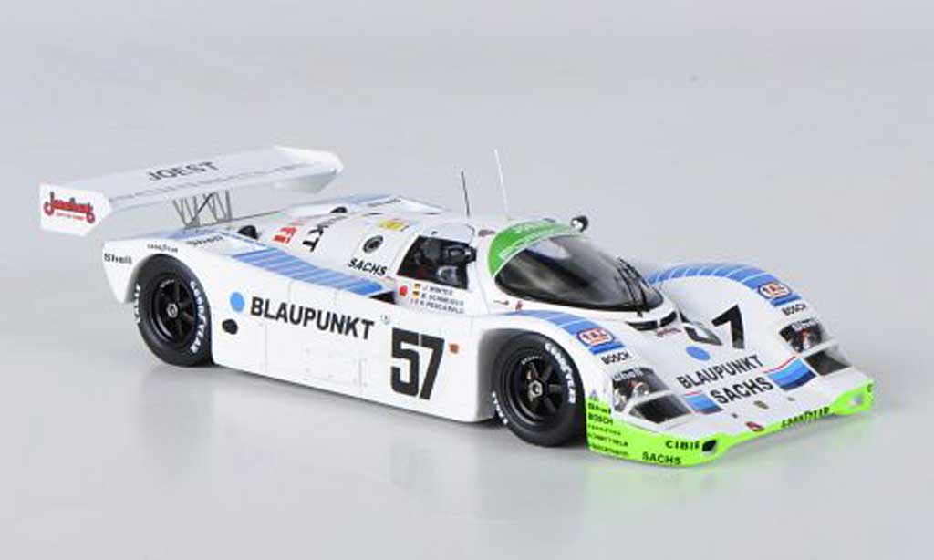 Porsche 962 1991 1/43 Spark 1991 No.57 Joest J.Winter / B.Schneider / H.Pescarolo 24h Le Mans modellino in miniatura