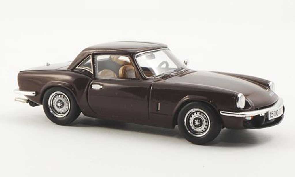 Triumph Spitfire 1/43 Spark 1500 Hardtop marroneee LHD 1975 modellino in miniatura