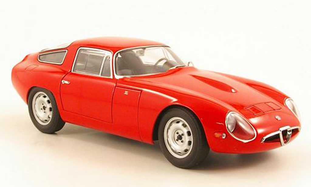 Alfa Romeo Giulia TZ1 1/18 Autoart TZ1 rosso 1963 modellino in miniatura