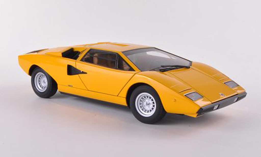Lamborghini Countach LP 400 1/18 Autoart LP 400 giallo 1974 modellino in miniatura