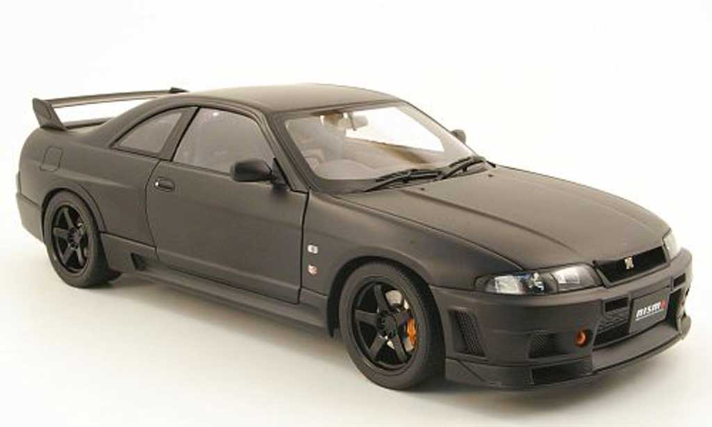 Nissan Skyline R33 1/18 Autoart R33 gt-r r-tune nero mat 1996 modellino in miniatura
