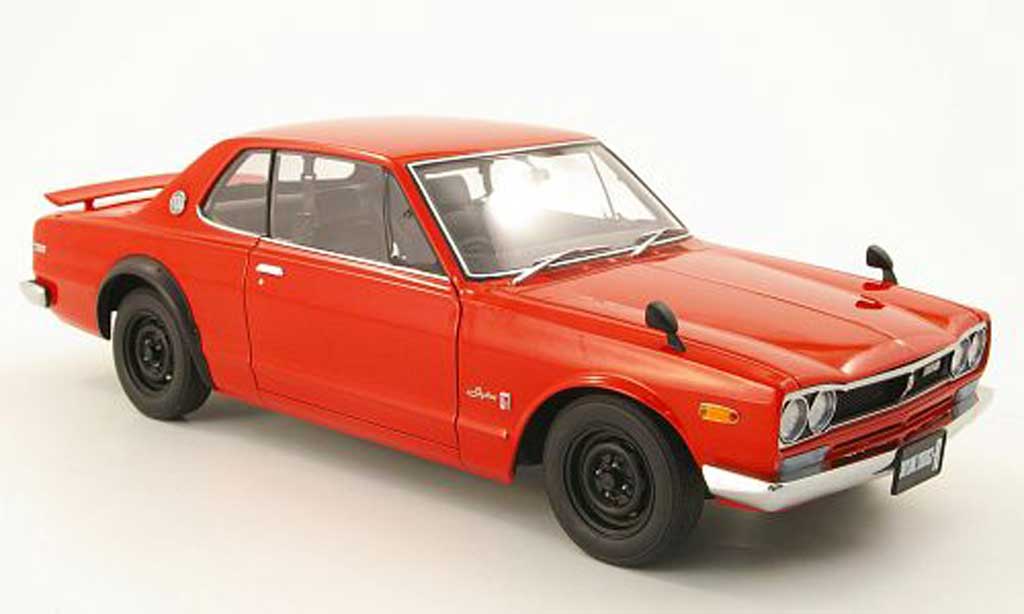 Nissan Skyline 2000 1/18 Autoart 2000 gt-r (kpgc 10) rosso 1969 modellino in miniatura