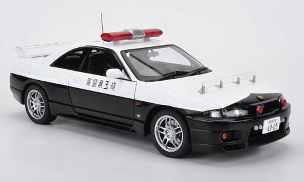 Nissan Skyline R33 1/18 Autoart R33 GT-R japanische Police modellino in miniatura