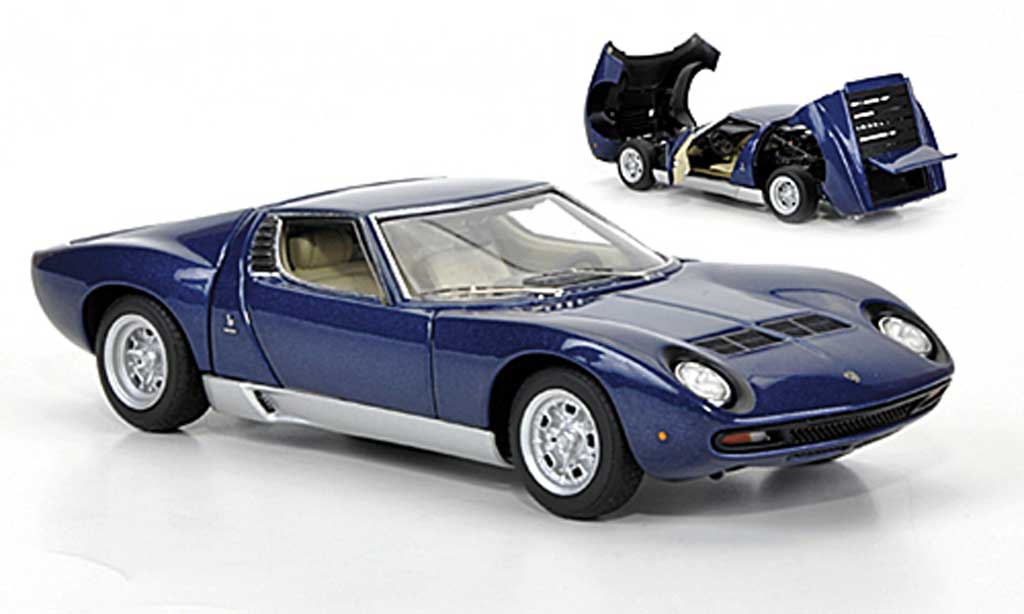 Lamborghini Miura SV 1/43 Autoart SV blu 1971 modellino in miniatura