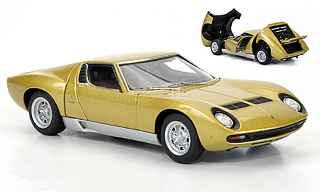 Lamborghini Miura SV 1/43 Autoart SV gold 1971 modellino in miniatura