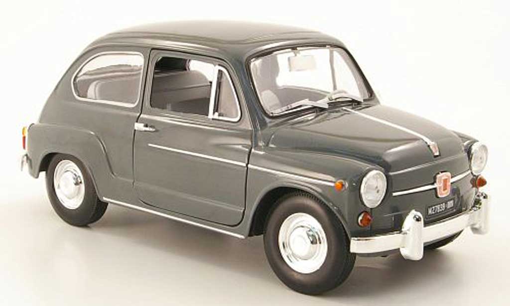 Fiat 600 1/18 Revell d grigio modellino in miniatura