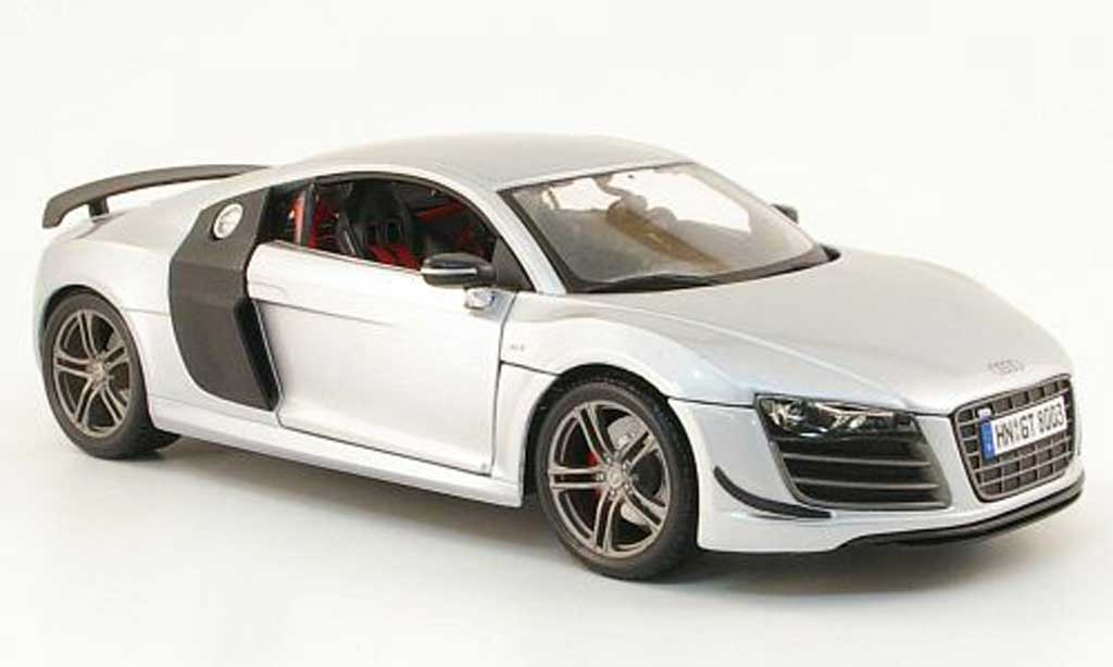 Audi R8 GT 1/18 Maisto GT grigio/carbon modellino in miniatura