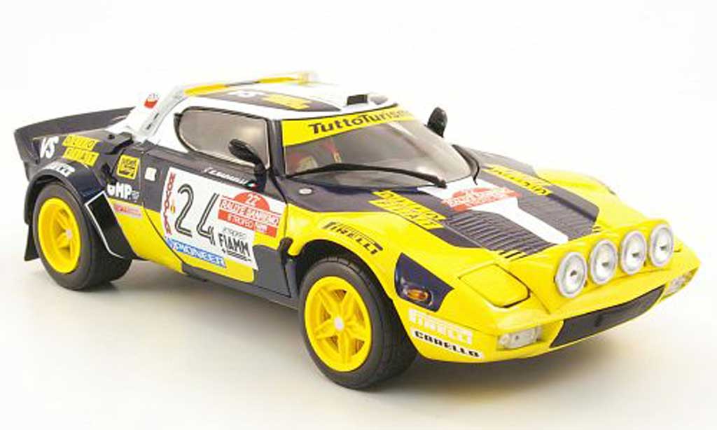 Lancia Stratos Rallye 1/18 Sun Star Rallye hf no.24 olio fiat rallye san remo 1980 f.tabaton / e.radaelli modellino in miniatura