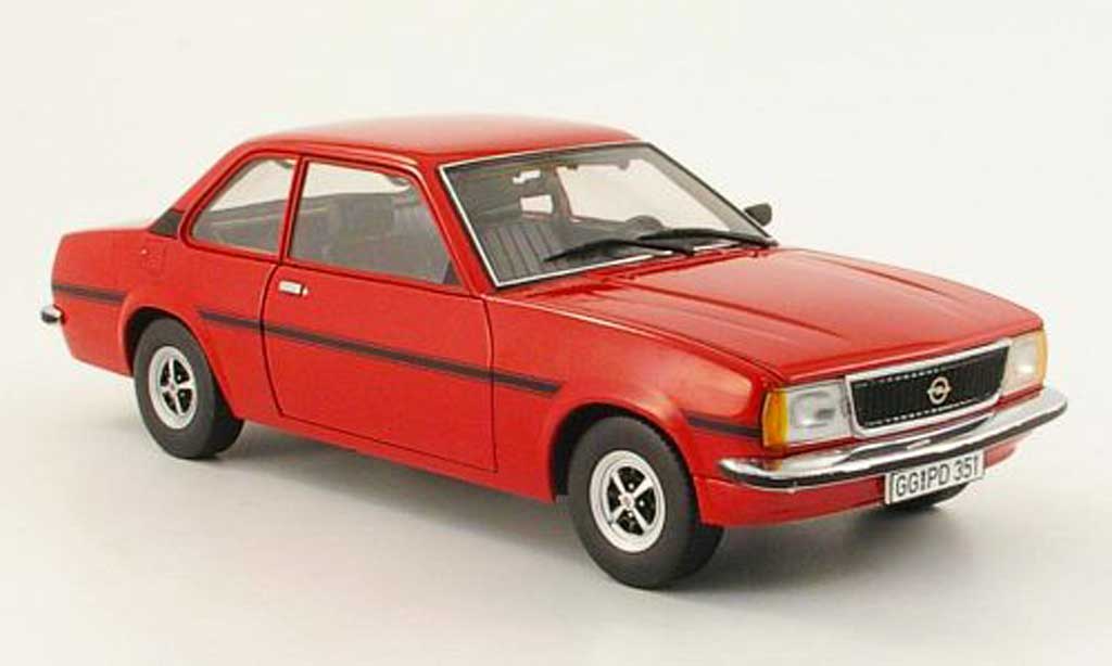Opel Ascona B 1/18 Sun Star B sr rosso 1975 modellino in miniatura