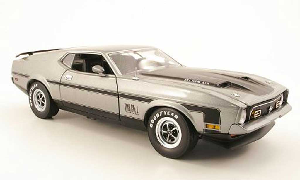 Ford Mustang 1971 1/18 Sun Star 1971 mach i grigio modellino in miniatura