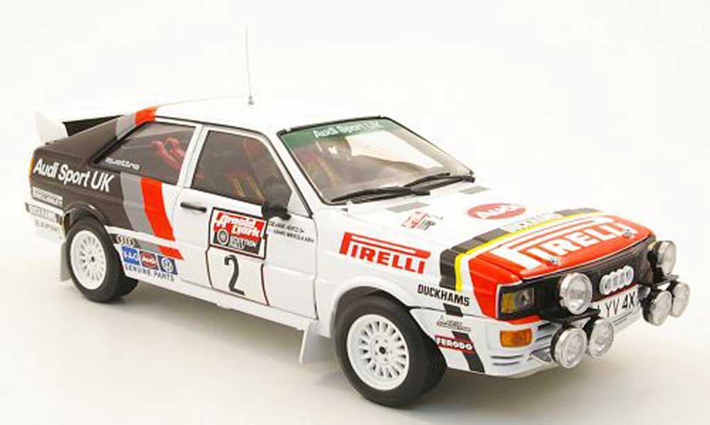 Audi Quattro Rallye 1/18 Sun Star Rallye no.2 audi sport uk rallye schottland 1982 h.mikkola / a.hertz modellino in miniatura