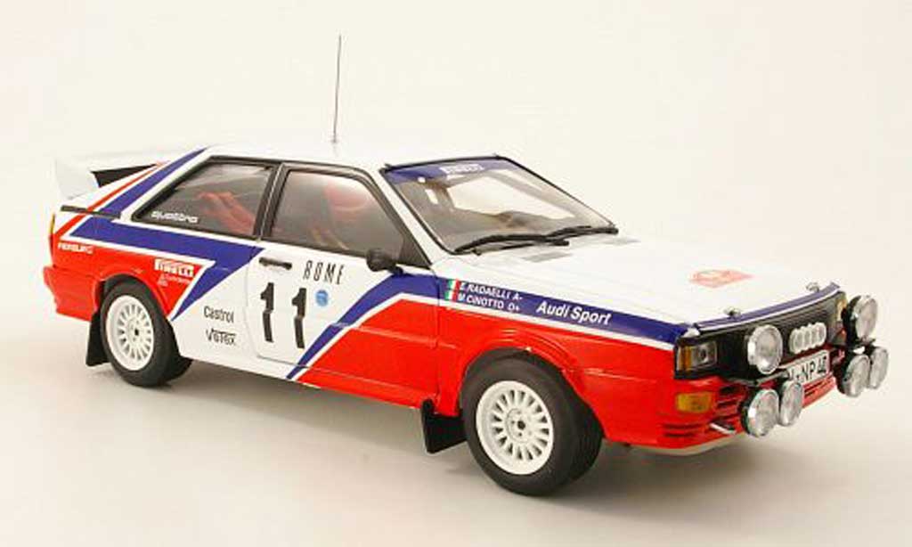 Audi Quattro Rallye 1/18 Sun Star Rallye No.11 R6 rallye Monte Carlo 1982 M.Cinotto/E.Radaelli modellino in miniatura