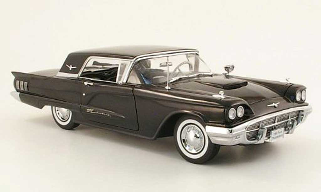 Ford Thunderbird 1960 1/18 Sun Star 1960 Hardtop nero modellino in miniatura