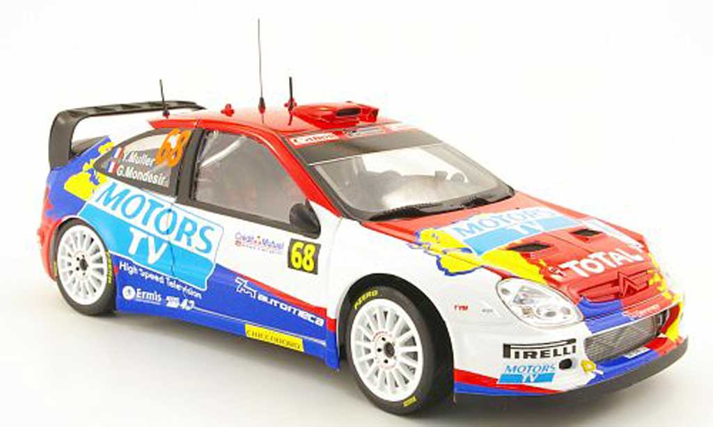 Citroen Xsara WRC 2010 1/18 Sun Star WRC 2010 no.68 motors tv rallye frankreich y.muller / g.mondesir modellino in miniatura